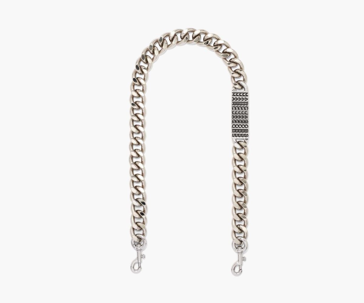 Marc Jacobs Barcode Chain Shoulder Strap Nickel | XPB-165879