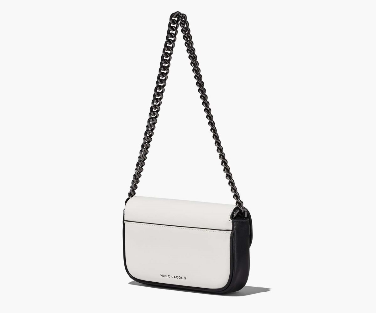 Marc Jacobs Bi-Color J Marc Mini Bag Black/White | SYJ-813759