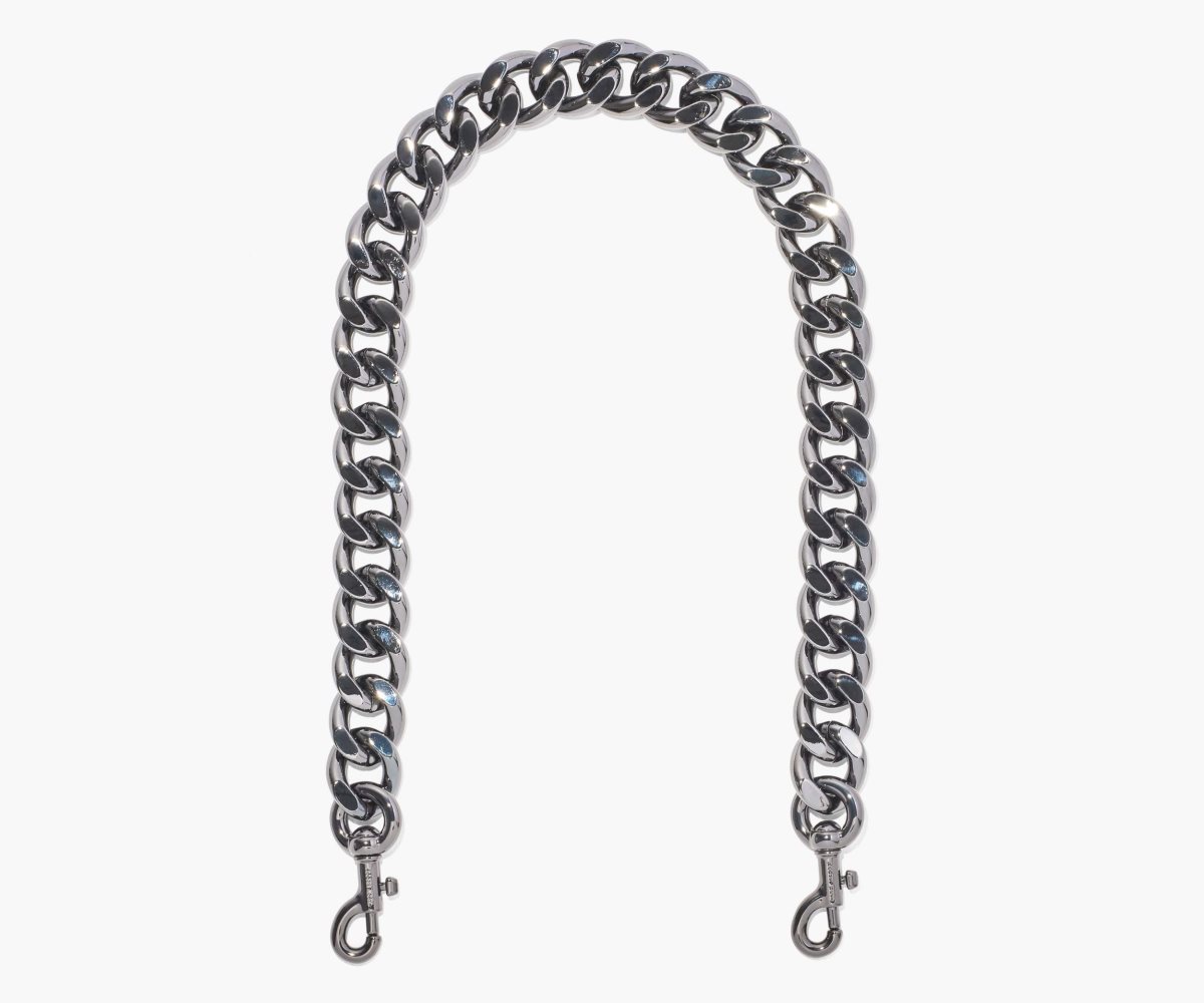 Marc Jacobs Chainlink Shoulder Strap Gunmetal | ENC-361892
