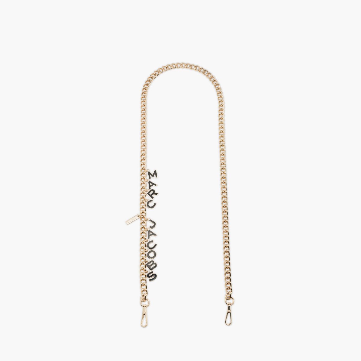 Marc Jacobs Charm Chain Crossbody Strap Black/Gold | PUD-794085