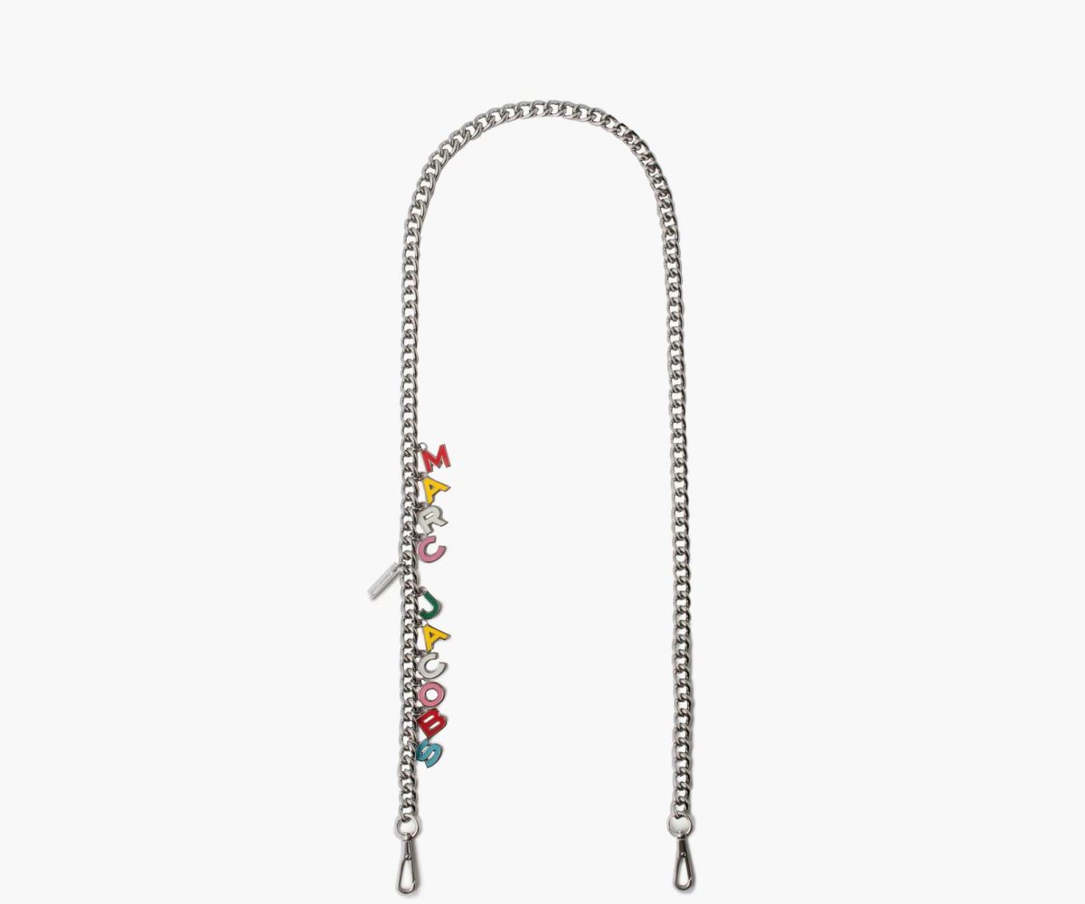 Marc Jacobs Charm Chain Crossbody Strap Multi/Nickel | YJC-362089