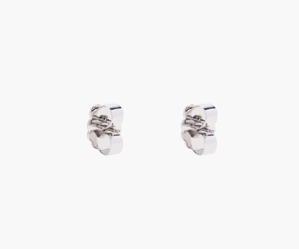 Marc Jacobs Charmed Heart Stud Earrings Crystal/Silver | FKV-904832