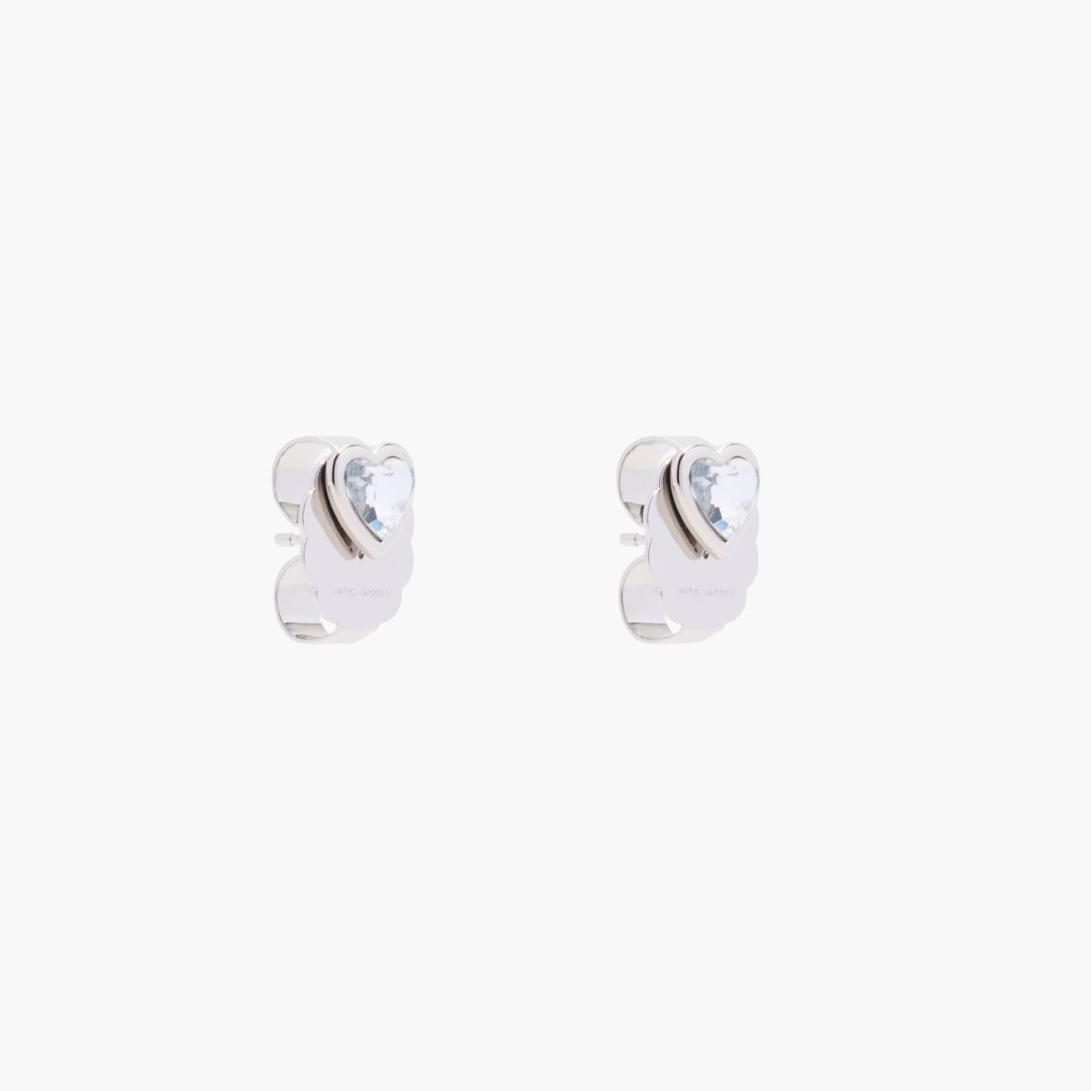 Marc Jacobs Charmed Heart Stud Earrings Crystal/Silver | FKV-904832