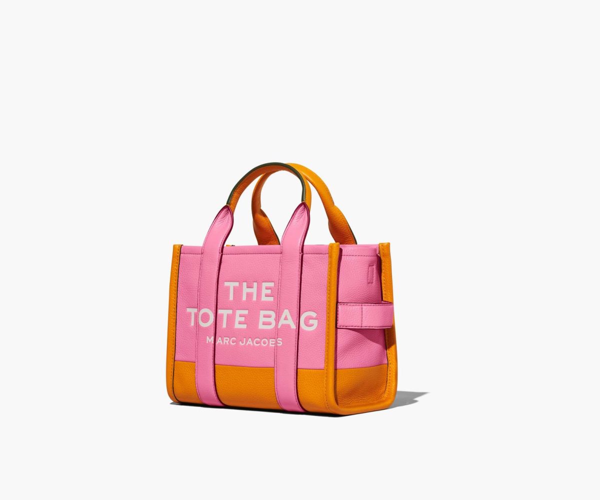 Marc Jacobs Colorblock Mini Tote Bag Candy Pink Multi | NWM-183296
