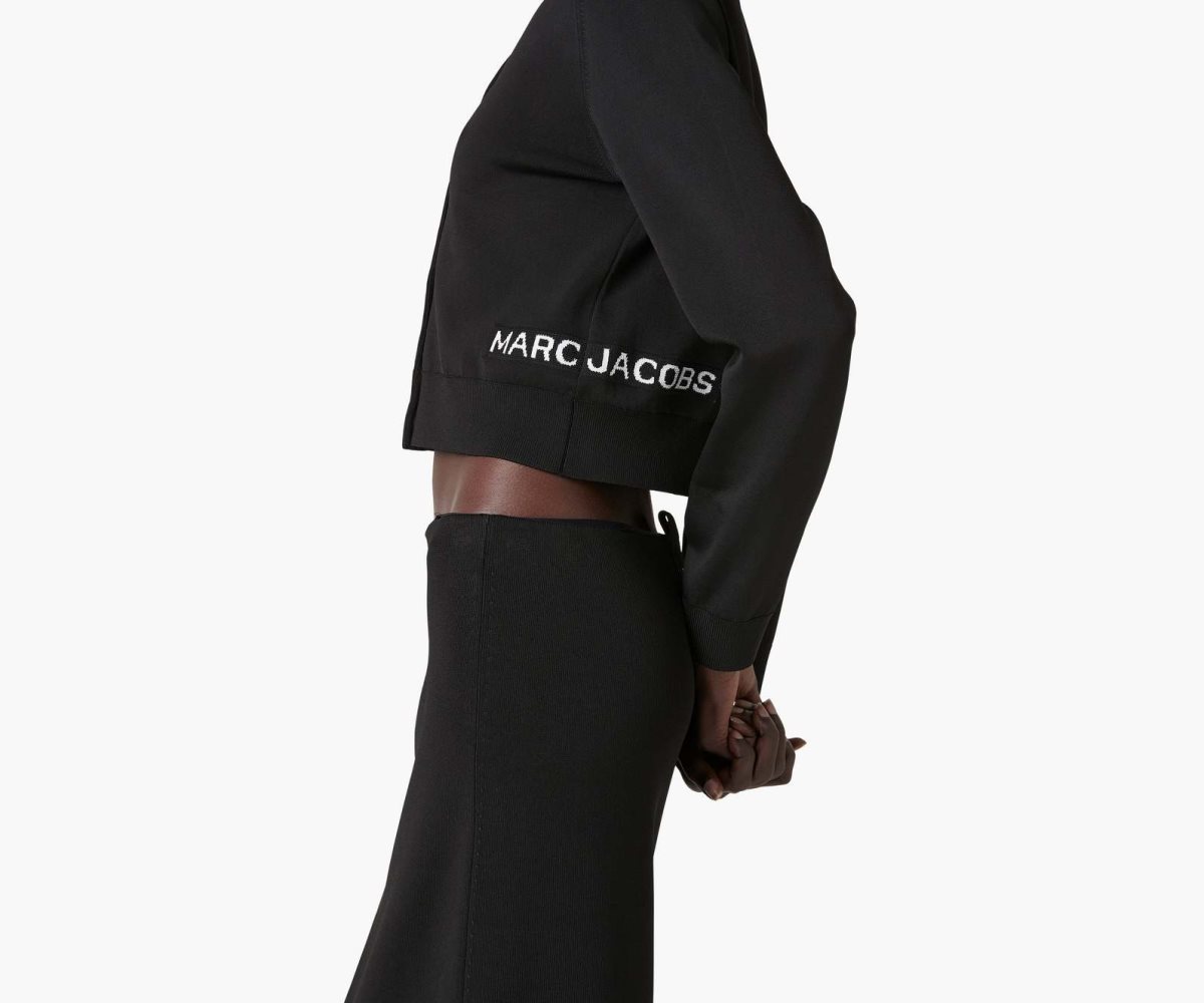 Marc Jacobs Cropped Cardigan Black | FBD-462957