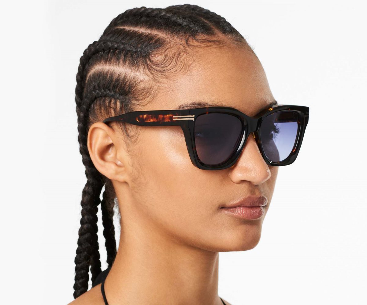 Marc Jacobs Icon Edge Oversized Square Sunglasses Havana | AMR-597638