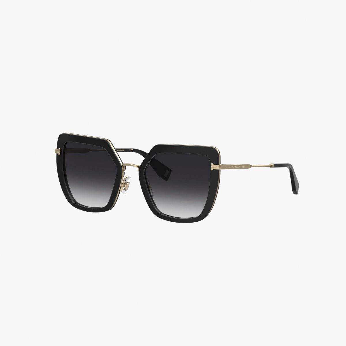Marc Jacobs Icon Oversized Butterfly Sunglasses Black/Gold | IFE-834526