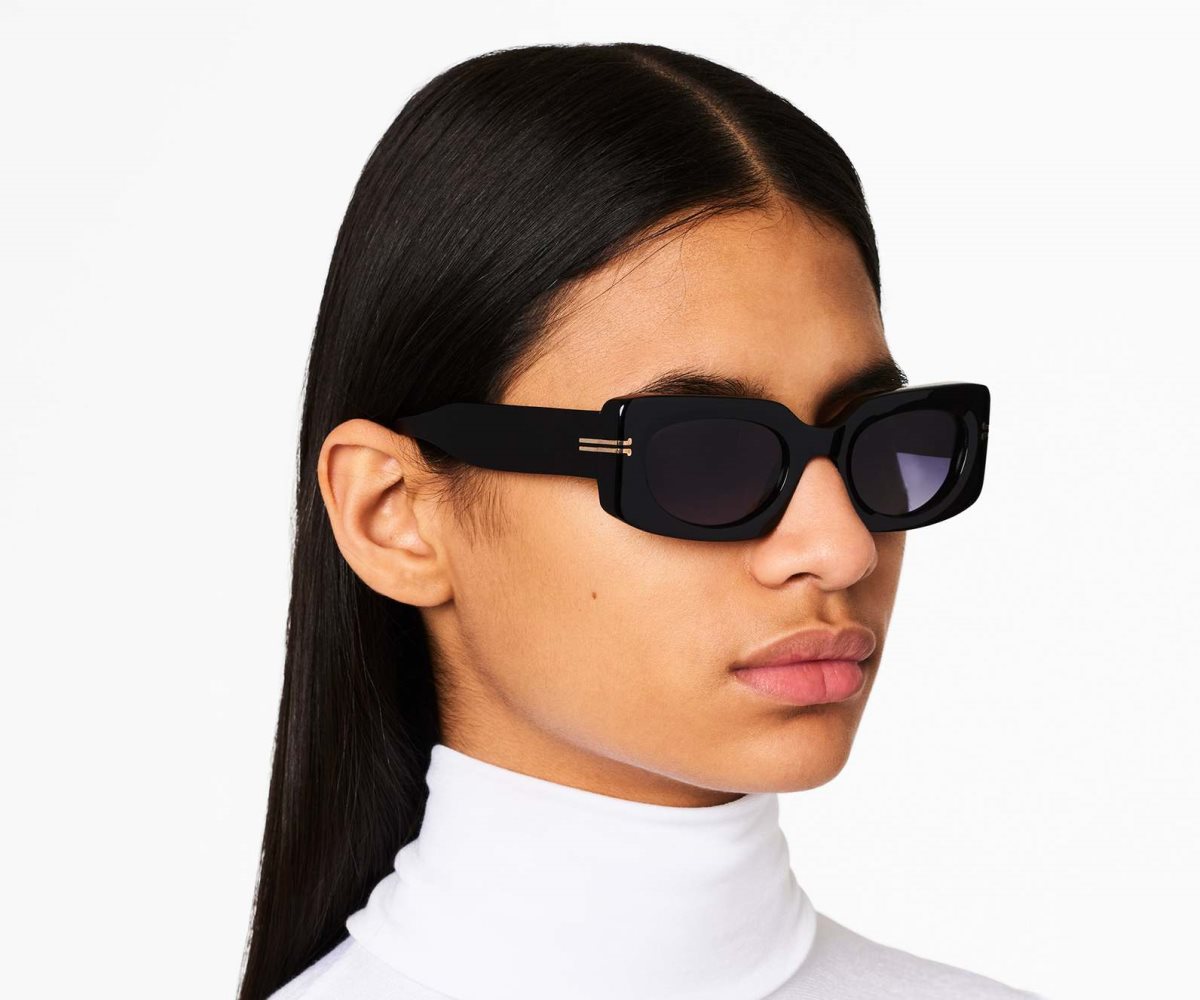 Marc Jacobs Icon Rectangular Sunglasses Black | SPT-846239