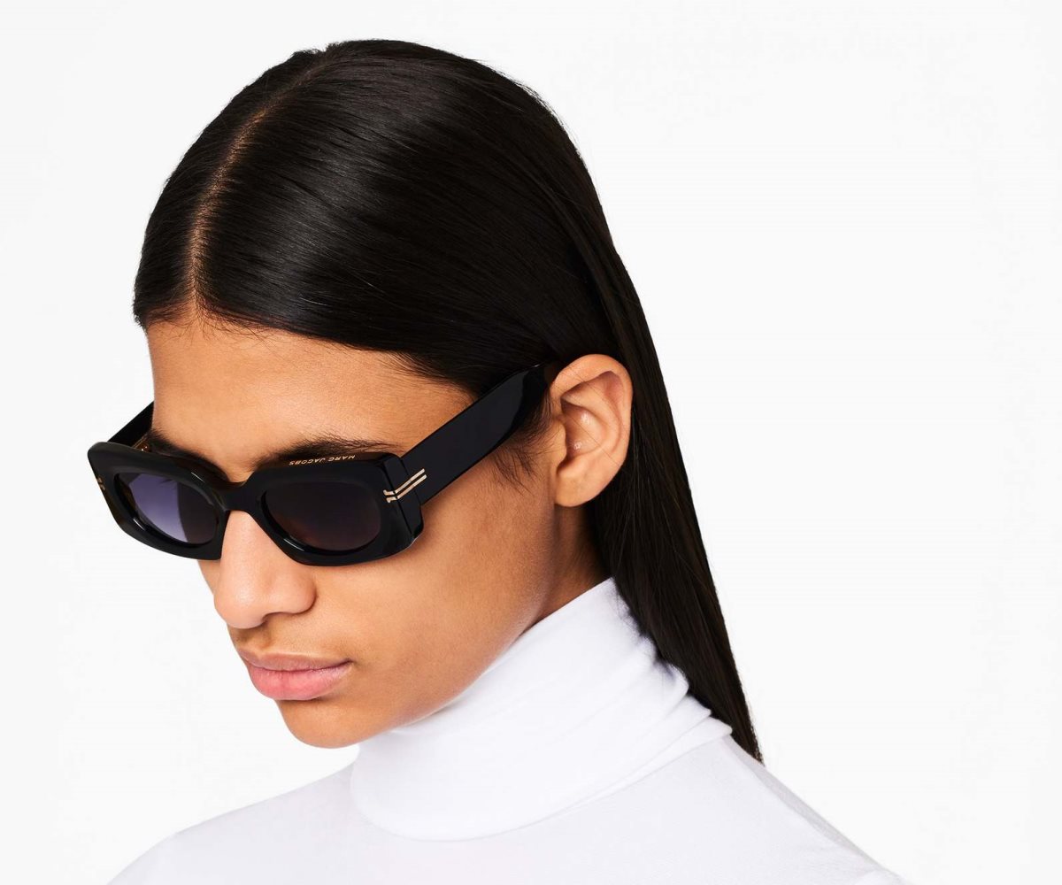 Marc Jacobs Icon Rectangular Sunglasses Black | SPT-846239