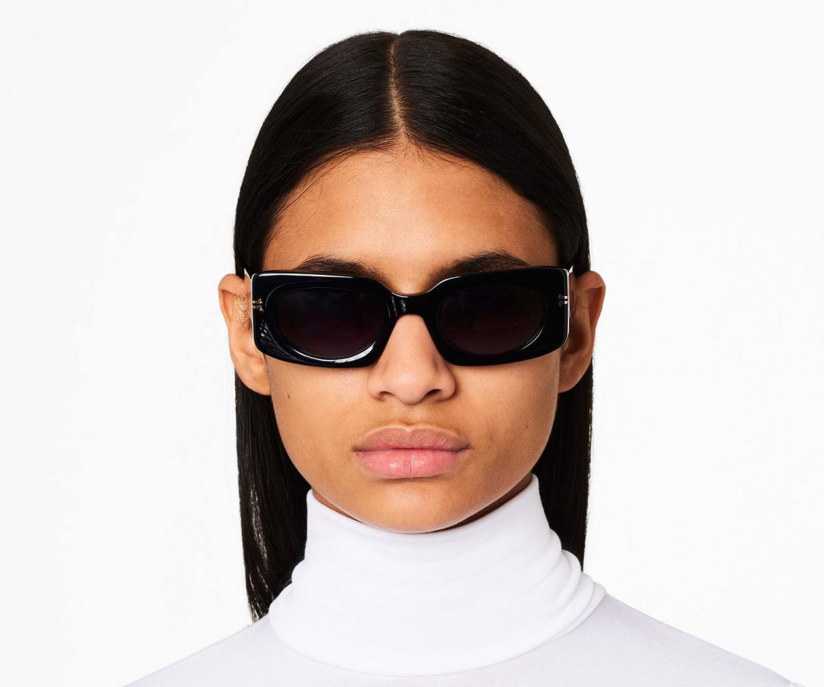 Marc Jacobs Icon Rectangular Sunglasses Black | SPT-846239