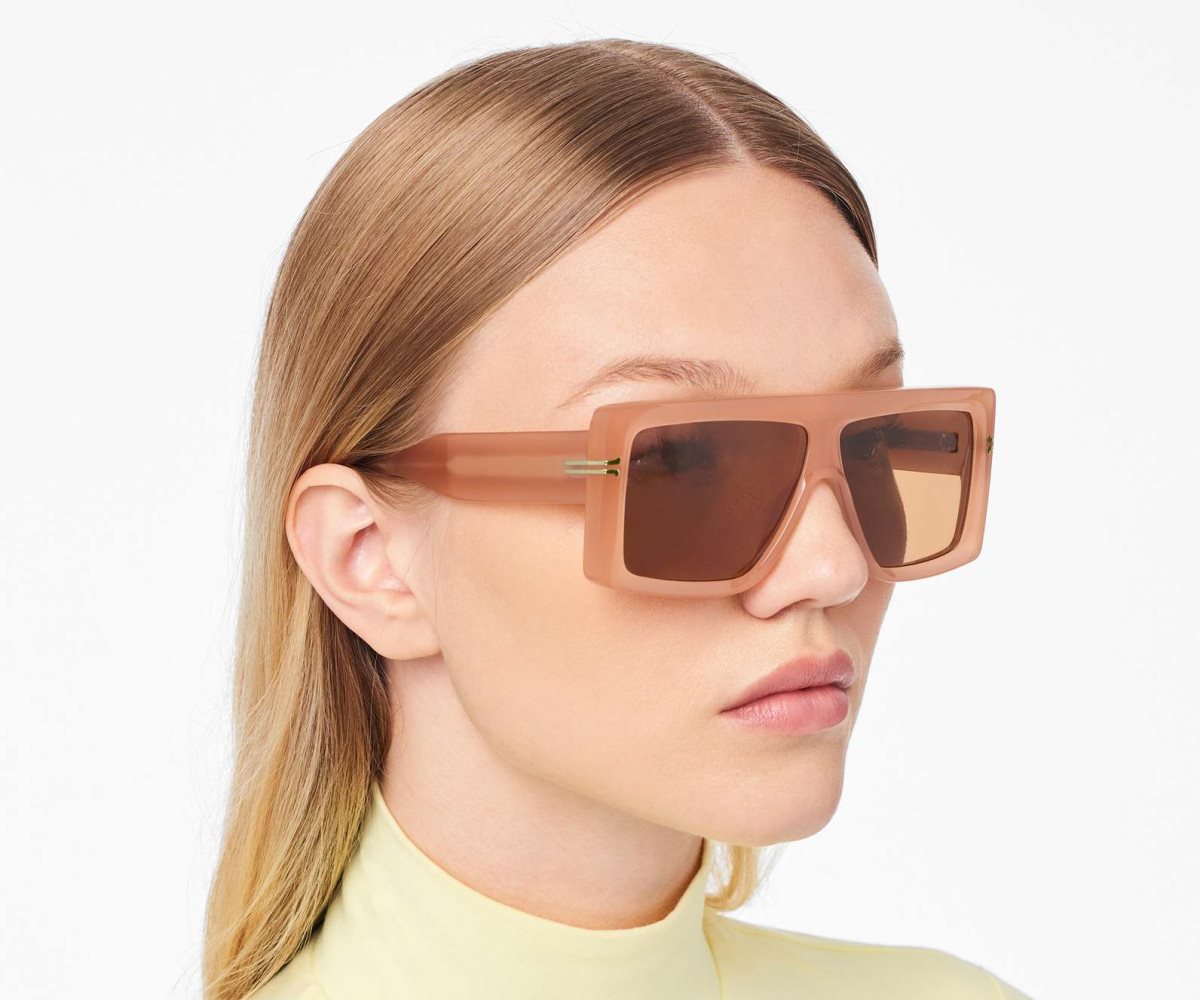 Marc Jacobs Icon Rectangular Sunglasses Nude | ZIM-731254