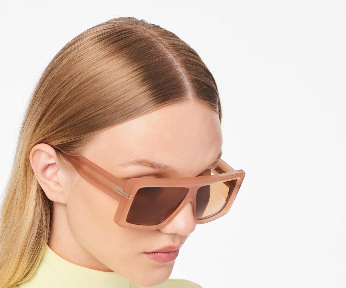 Marc Jacobs Icon Rectangular Sunglasses Nude | ZIM-731254