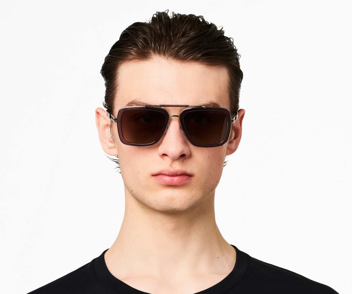 Marc Jacobs Icon Square Pilot Sunglasses Grey | BYV-463152