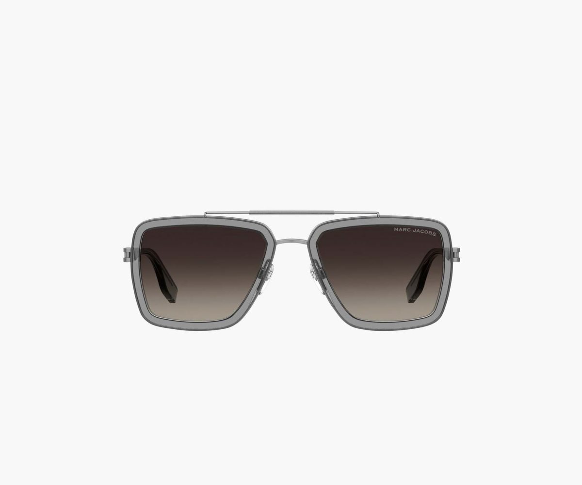 Marc Jacobs Icon Square Pilot Sunglasses Grey | BYV-463152