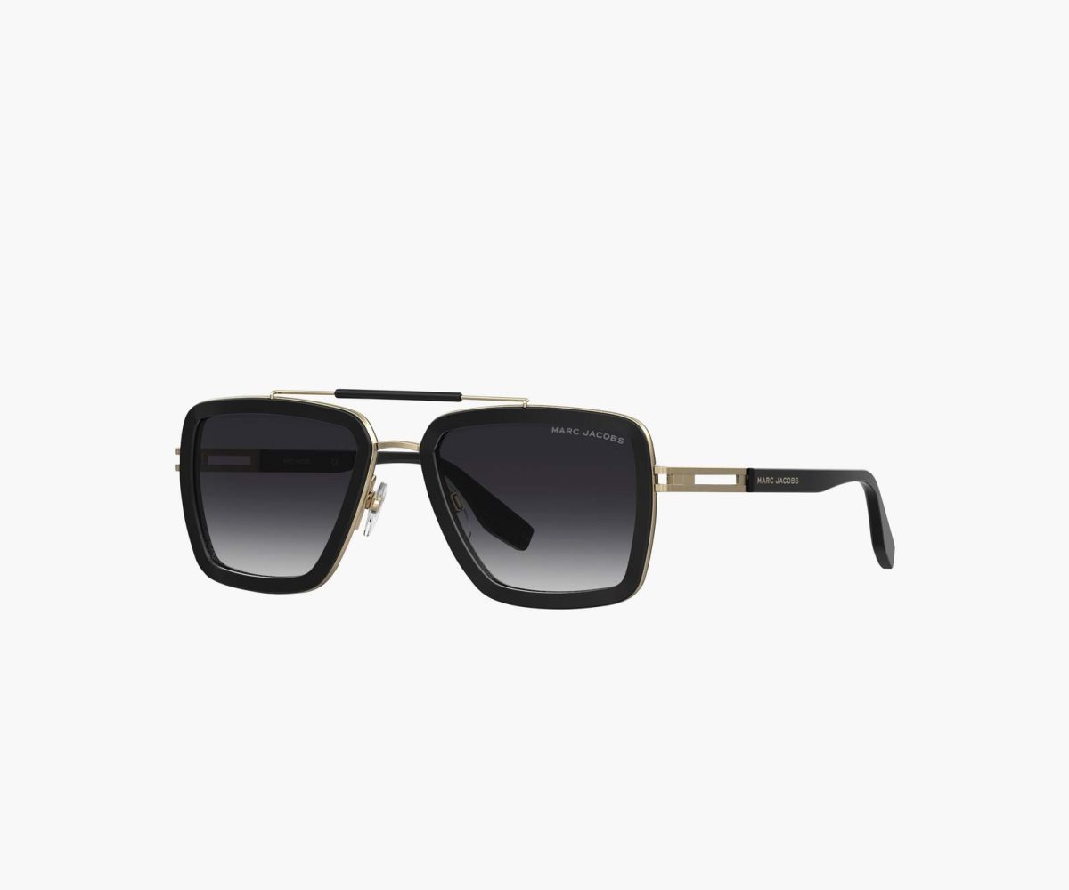 Marc Jacobs Icon Square Pilot Sunglasses Black | XCD-940137