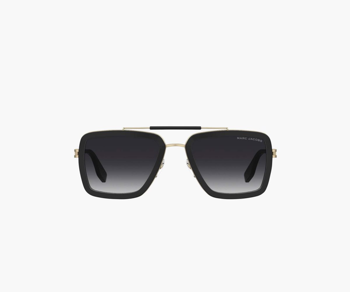 Marc Jacobs Icon Square Pilot Sunglasses Black | XCD-940137
