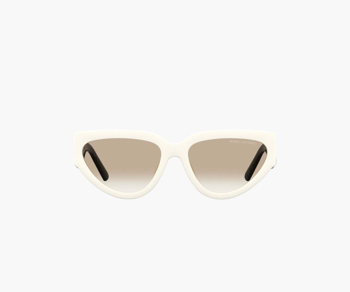 Marc Jacobs J Marc Cat Eye Sunglasses White/Black | DOE-649128