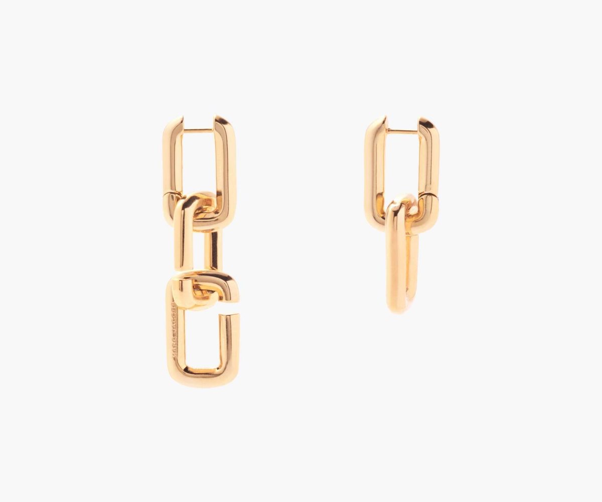 Marc Jacobs J Marc Chain Link Earrings Gold | BCO-586329