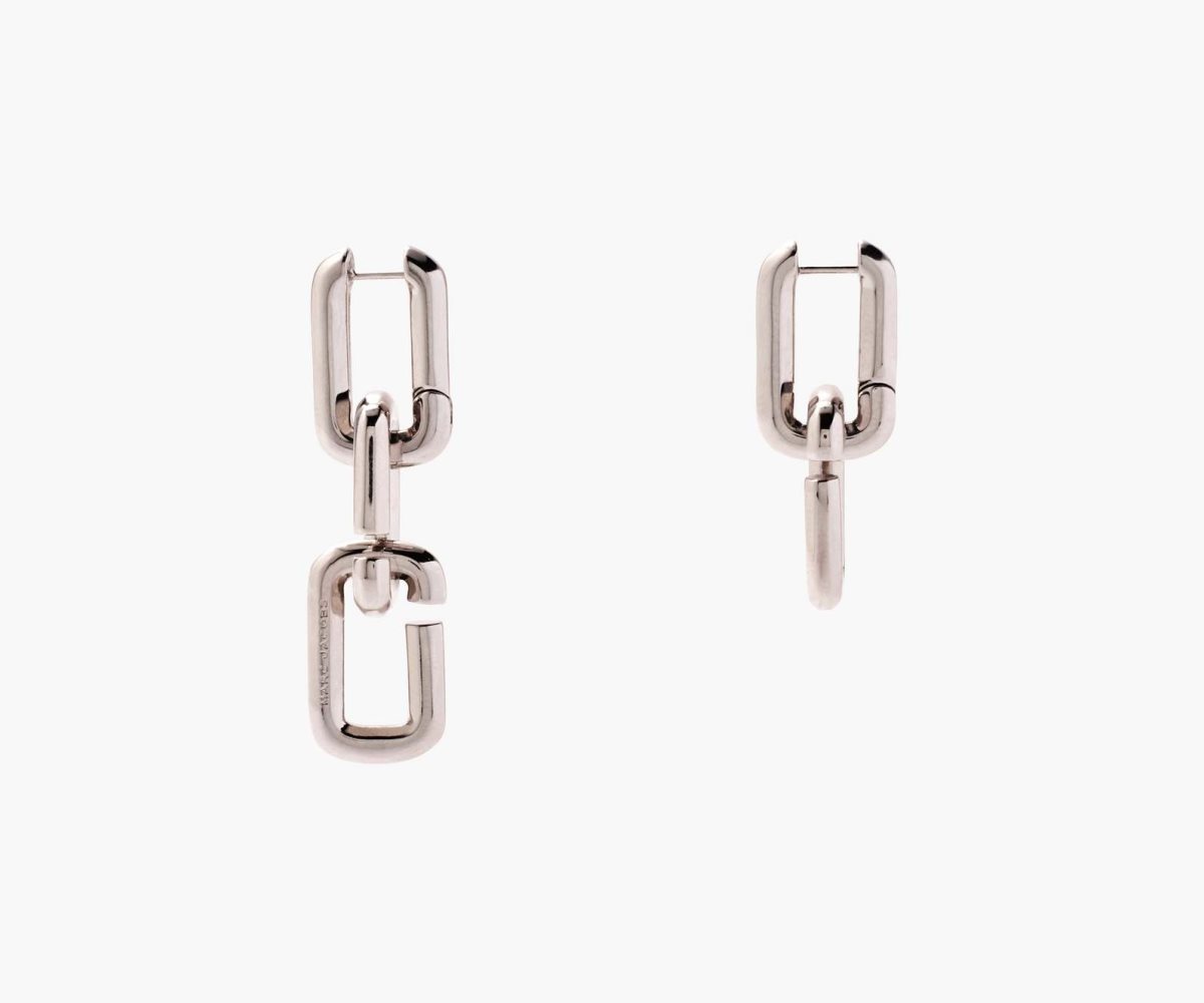 Marc Jacobs J Marc Chain Link Earrings Silver | NQS-068195