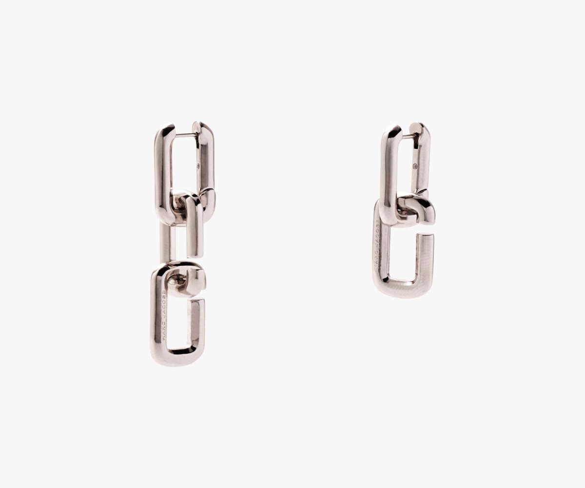 Marc Jacobs J Marc Chain Link Earrings Silver | NQS-068195