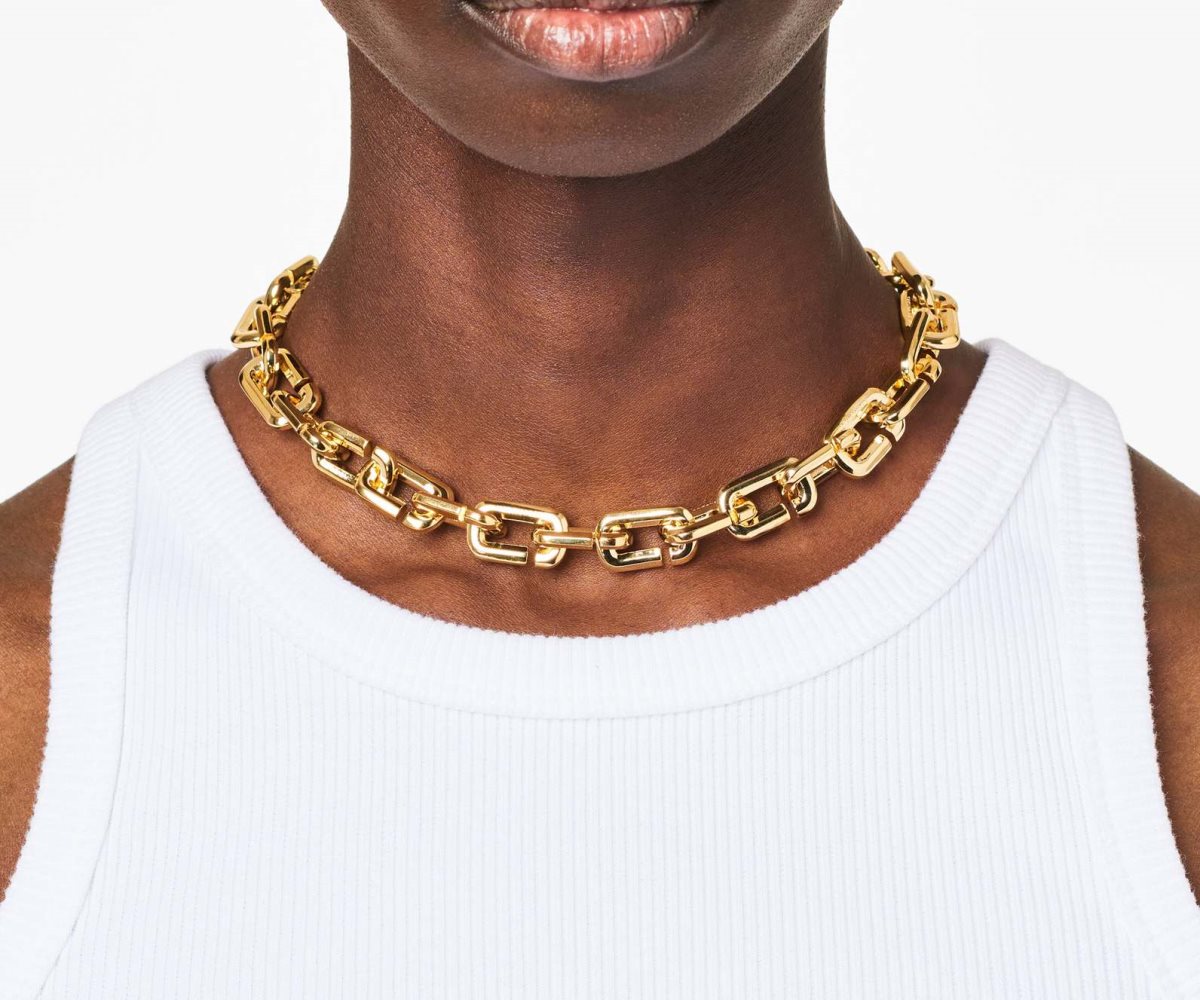 Marc Jacobs J Marc Chain Link Necklace Gold | YGZ-287301