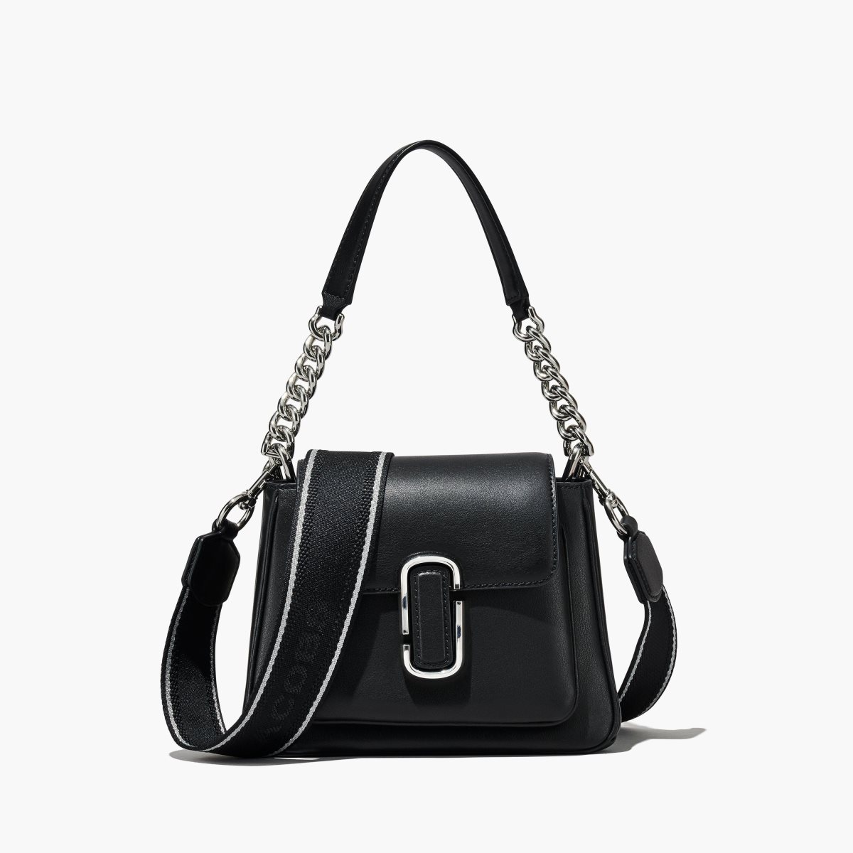 Marc Jacobs J Marc Chain Mini Satchel Black/Silver | ECJ-603158