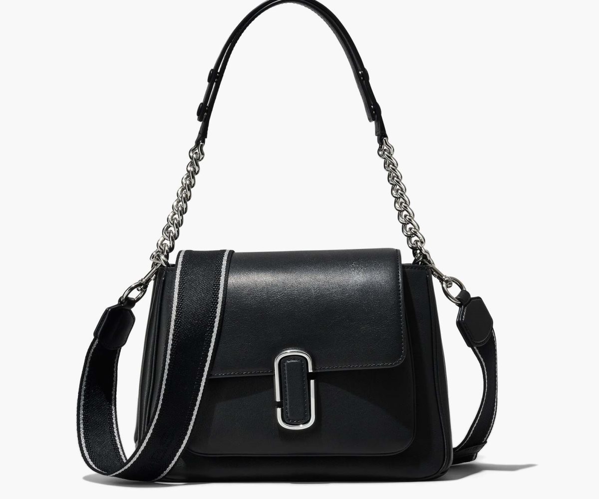 Marc Jacobs J Marc Chain Satchel Black/Silver | LDY-106492