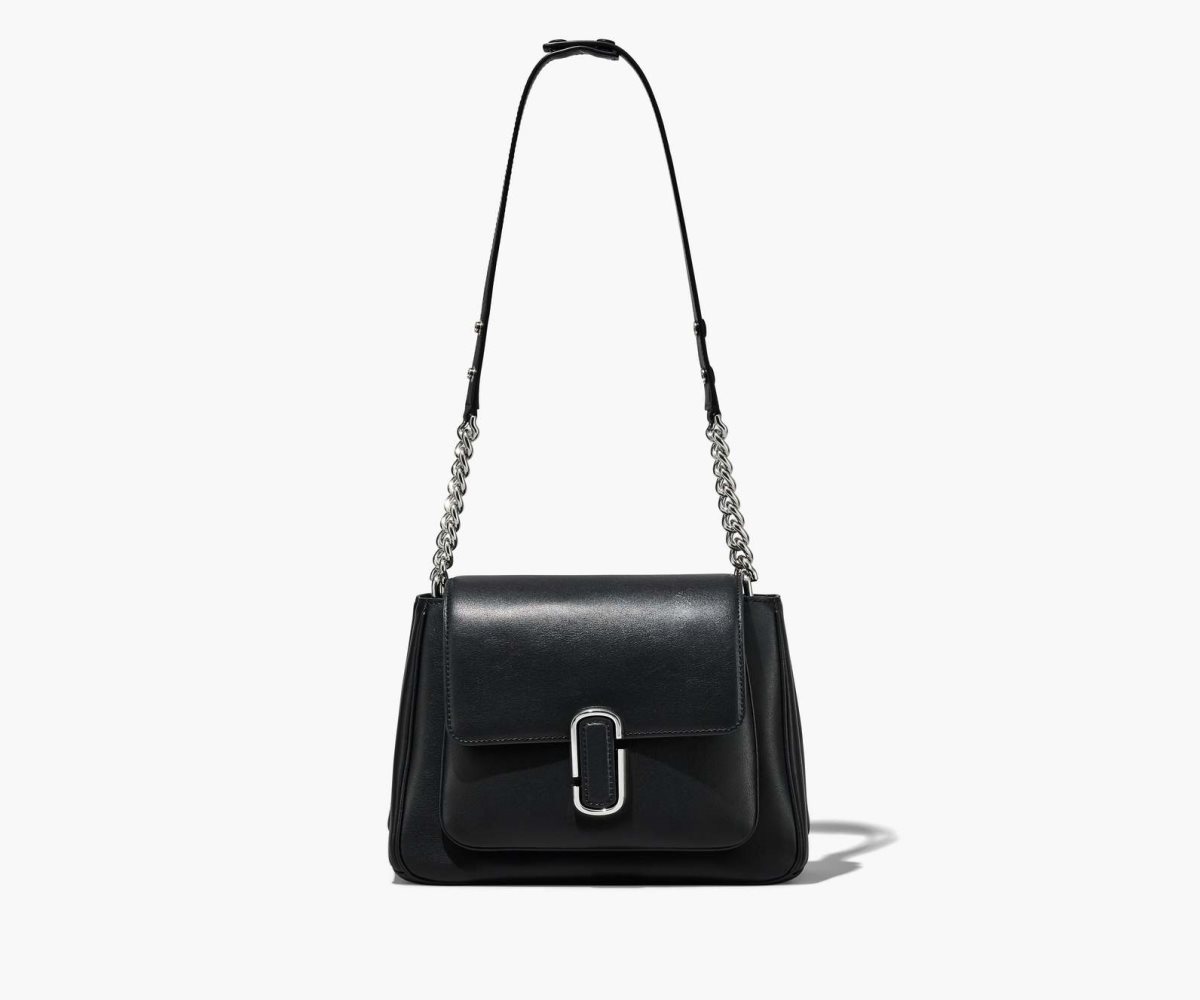 Marc Jacobs J Marc Chain Satchel Black/Silver | LDY-106492