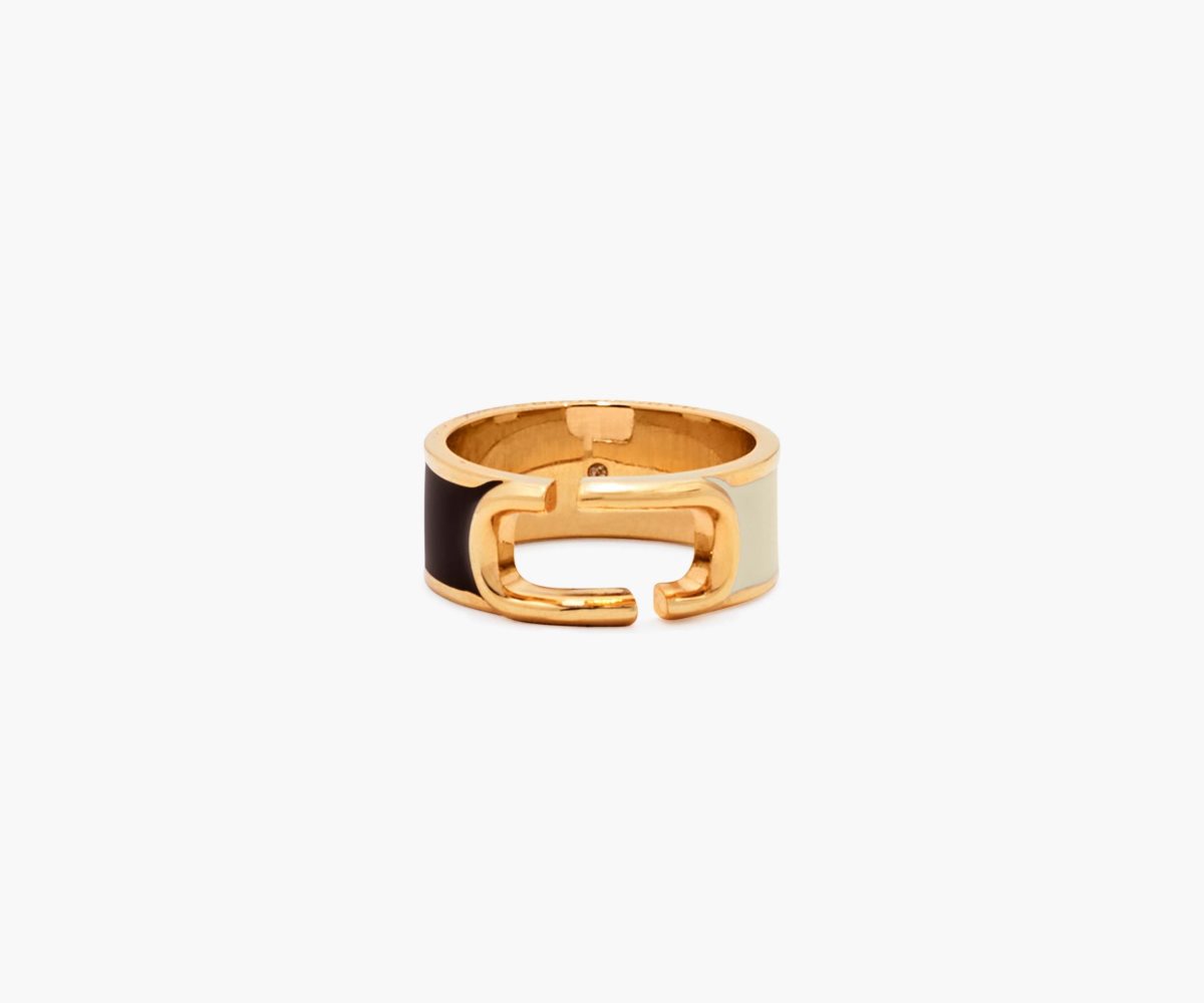 Marc Jacobs J Marc Colorblock Ring Black Multi/Gold | NRH-049132