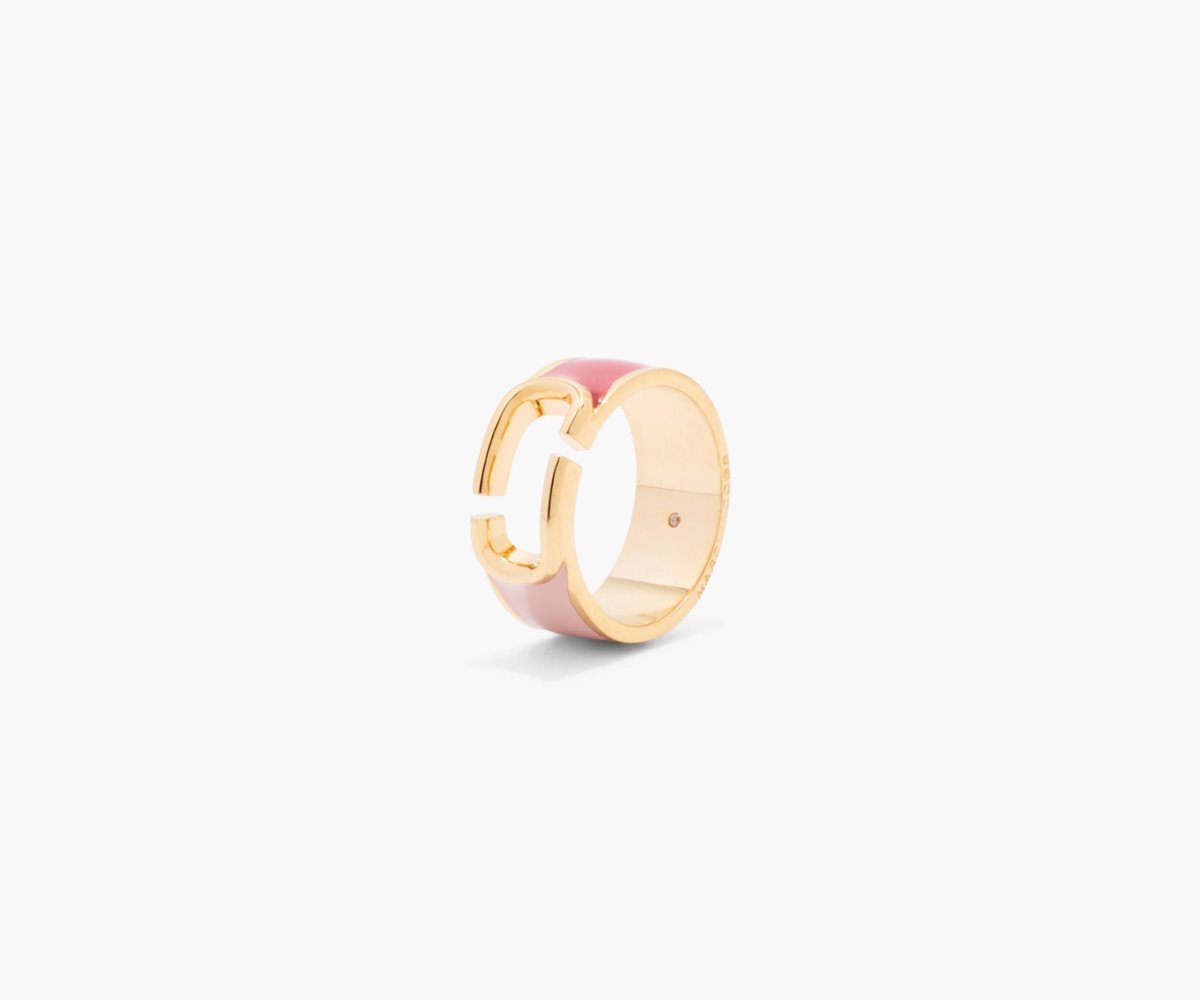 Marc Jacobs J Marc Colorblock Ring True Red Multi/Gold | CGU-673014