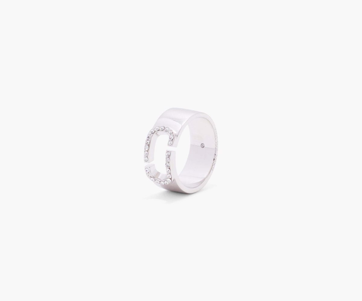 Marc Jacobs J Marc Crystal Ring Crystal/Silver | WIL-632840