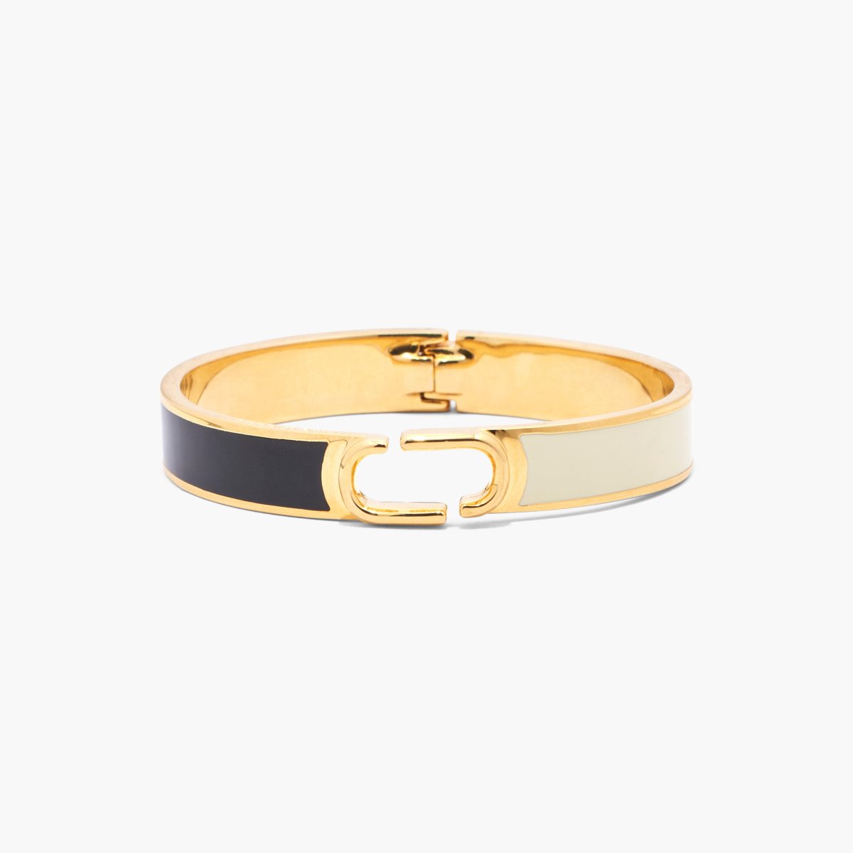 Marc Jacobs J Marc Hinge Bangle Black/Gold | AYR-643907