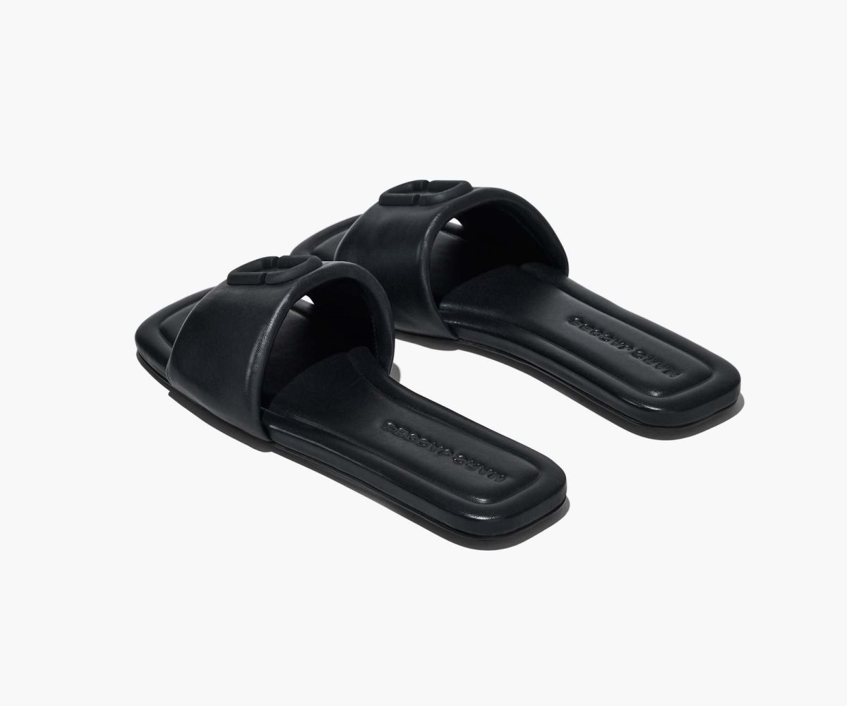 Marc Jacobs J Marc Leather Sandal Black | HKA-928374