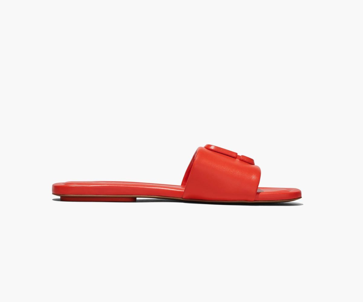 Marc Jacobs J Marc Leather Sandal Electric Orange | MER-206819