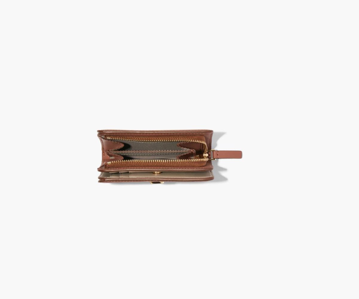 Marc Jacobs J Marc Mini Compact Wallet Argan Oil | LQU-942703