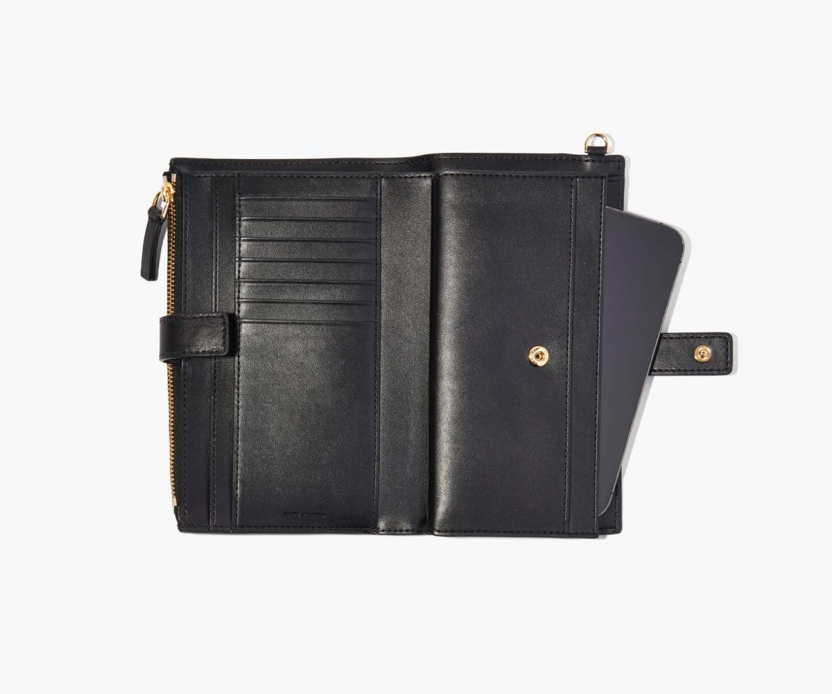 Marc Jacobs J Marc Phone Wristlet Black | VNF-342910