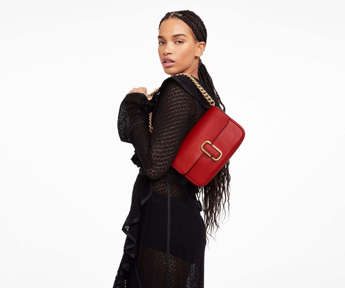 Marc Jacobs J Marc Shoulder Bag True Red | LJV-504763