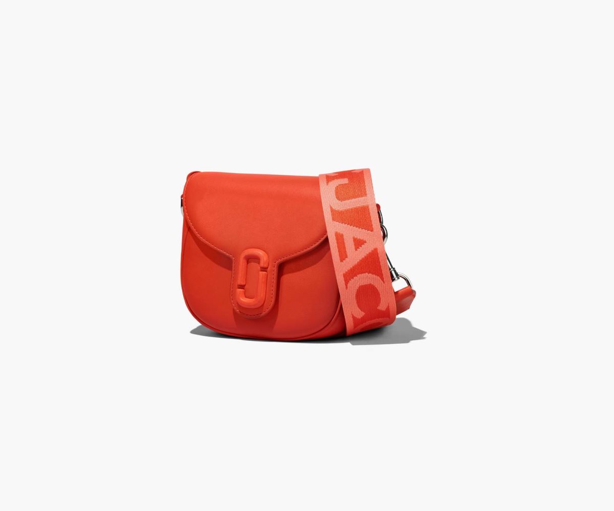 Marc Jacobs J Marc Small Saddle Bag Electric Orange | NIV-014927