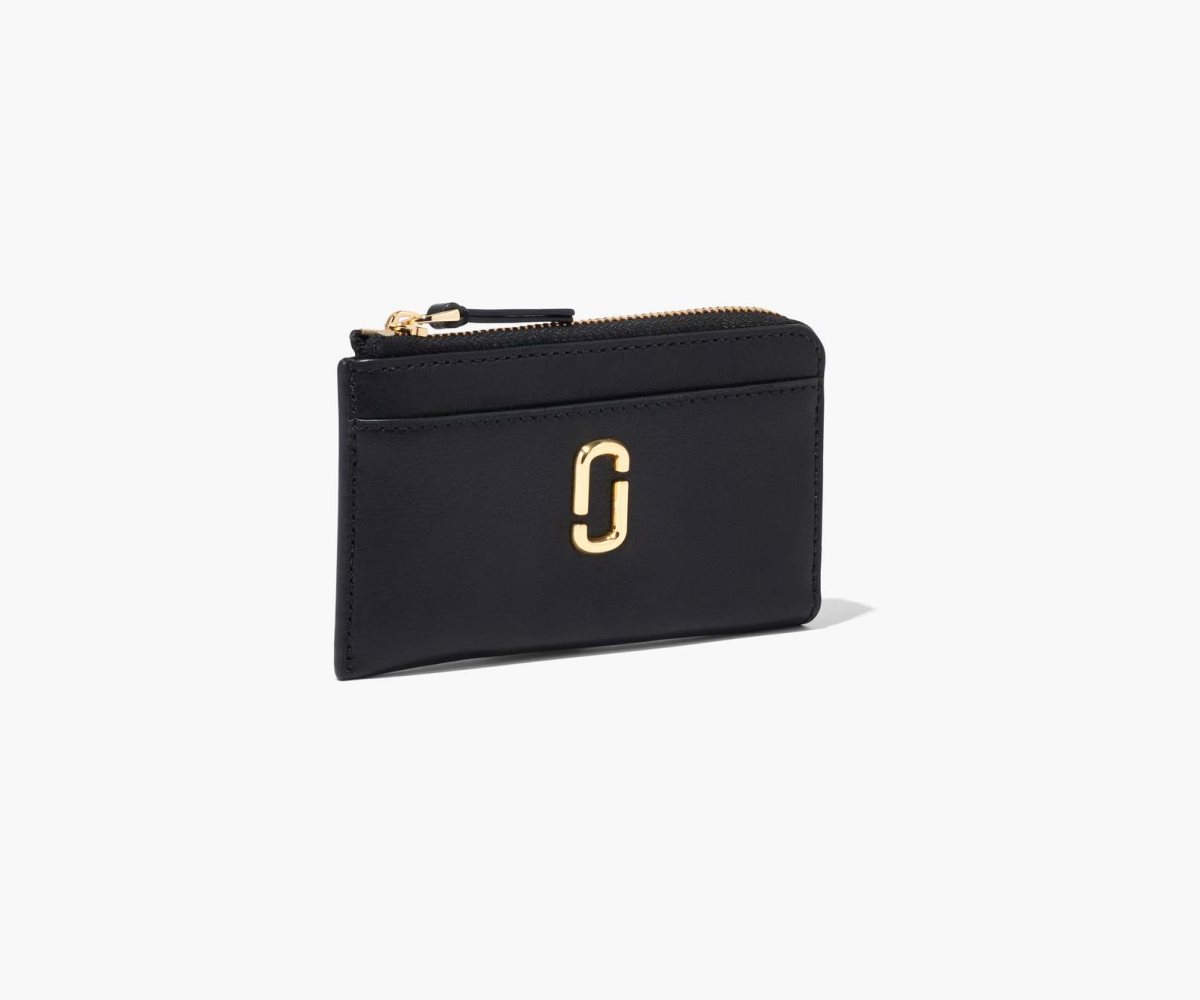 Marc Jacobs J Marc Top Zip Multi Wallet Black | TJI-201376