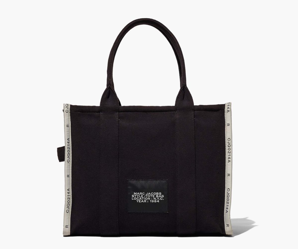 Marc Jacobs Jacquard Large Tote Bag Black | RWV-096325