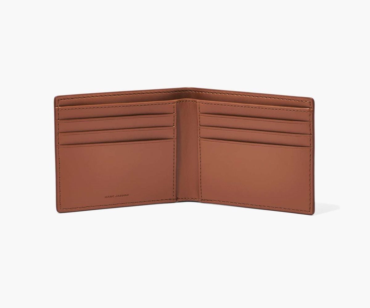 Marc Jacobs Leather Billfold Wallet Argan Oil | DZI-069184