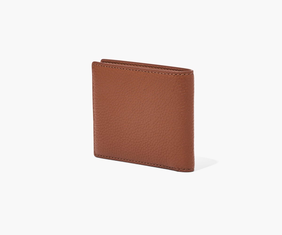 Marc Jacobs Leather Billfold Wallet Argan Oil | DZI-069184