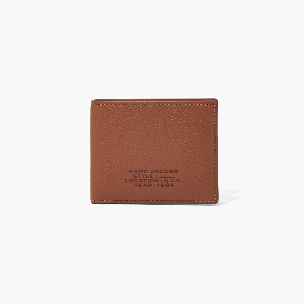 Marc Jacobs Leather Billfold Wallet Argan Oil | DZI-069184