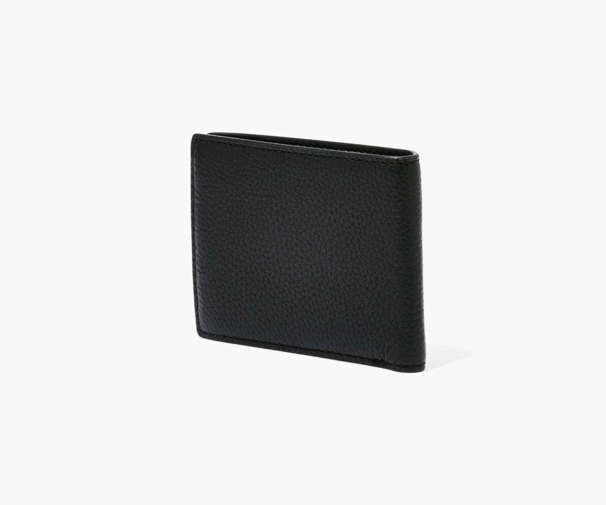 Marc Jacobs Leather Billfold Wallet Black | WCD-079842