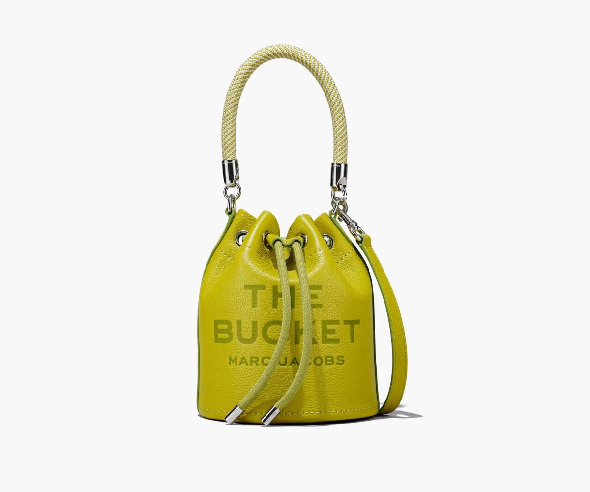 Marc Jacobs Leather Bucket Bag Citronelle | WFP-963487