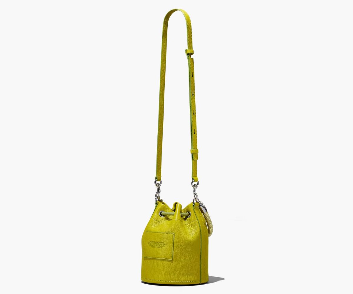 Marc Jacobs Leather Bucket Bag Citronelle | WFP-963487