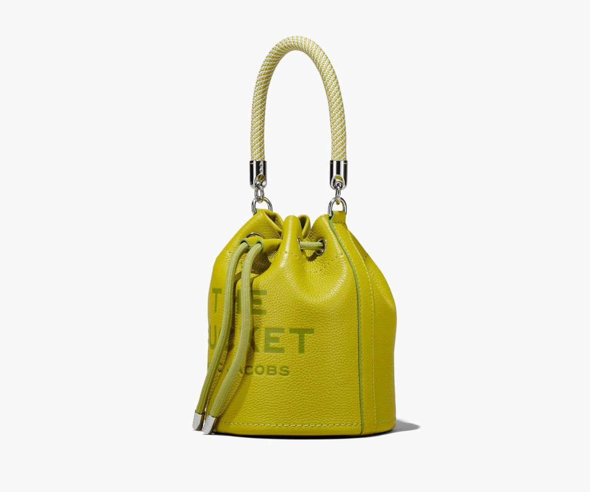 Marc Jacobs Leather Bucket Bag Citronelle | WFP-963487