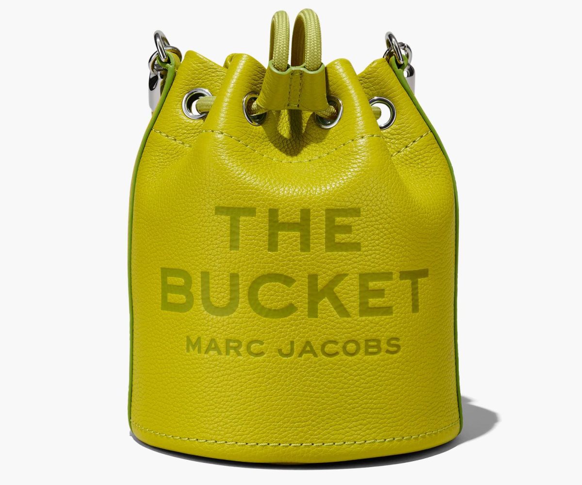 Marc Jacobs Leather Bucket Bag Citronelle | WFP-963487
