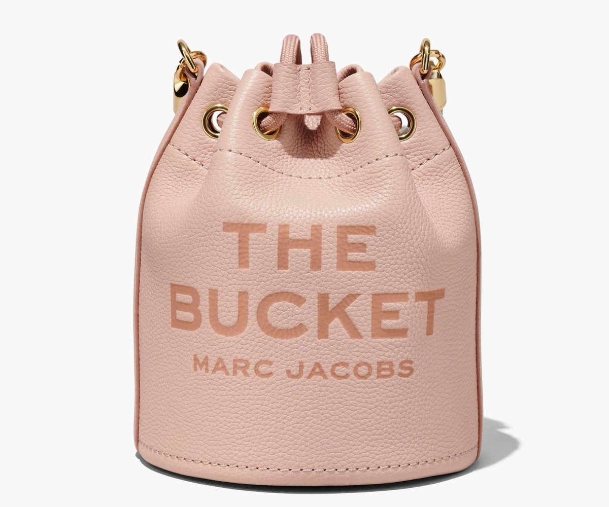 Marc Jacobs Leather Bucket Bag Rose | LEP-514786