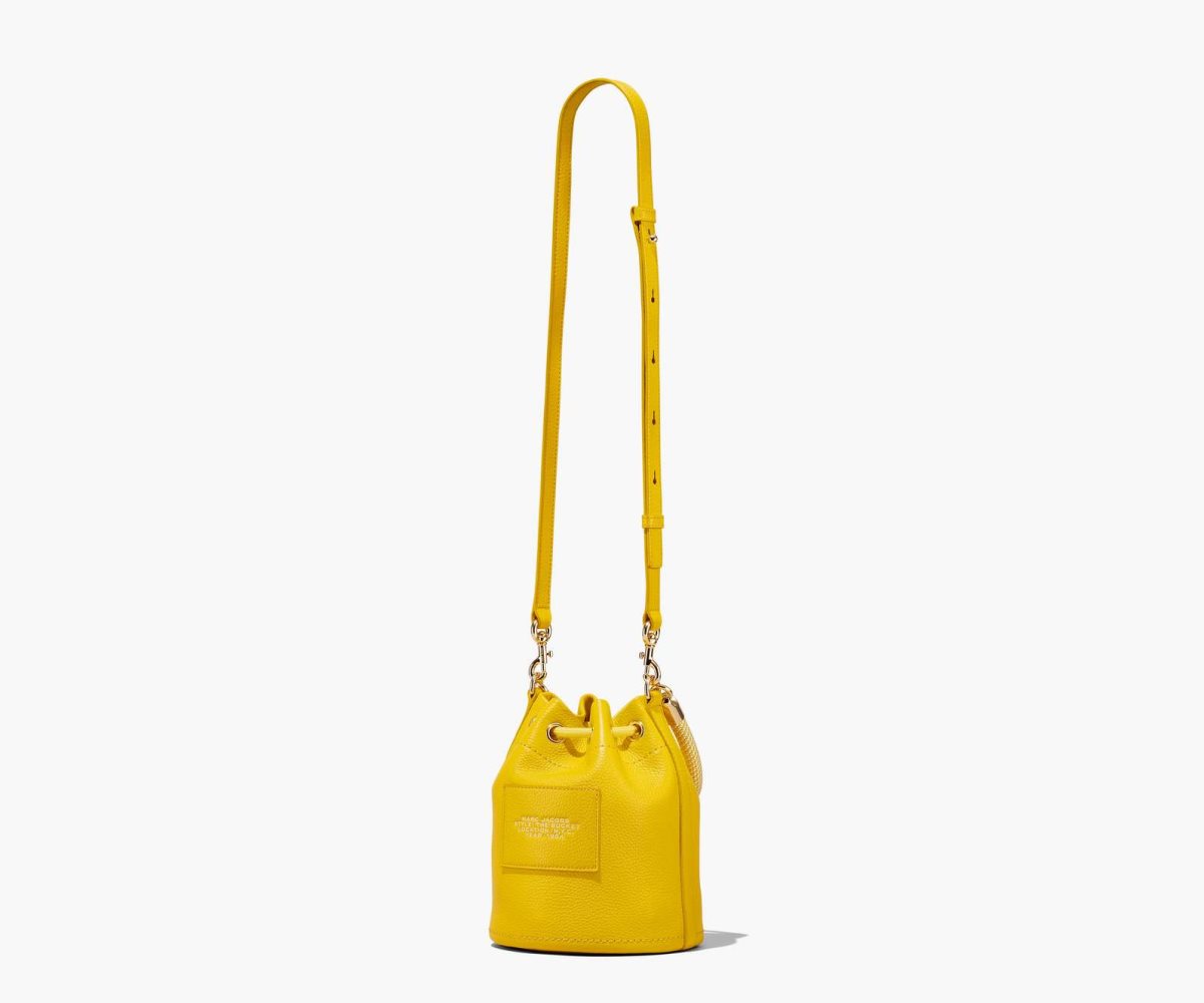 Marc Jacobs Leather Bucket Bag Sun | TPI-561793